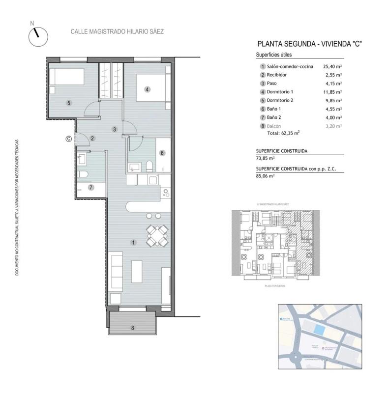 apartment te koop in Mazarrón | 2 slaapkamers H460030