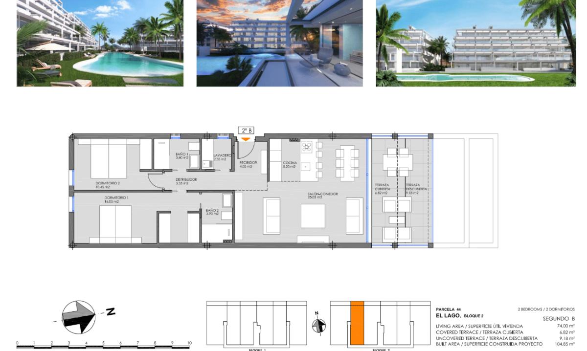 apartment te koop in Cartagena | 2 slaapkamers H402910