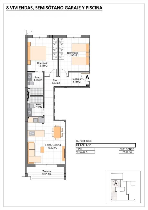 apartment te koop in Mazarrón | 2 slaapkamers H490895