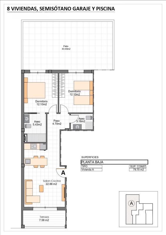 apartment te koop in Mazarrón | 2 slaapkamers H490895
