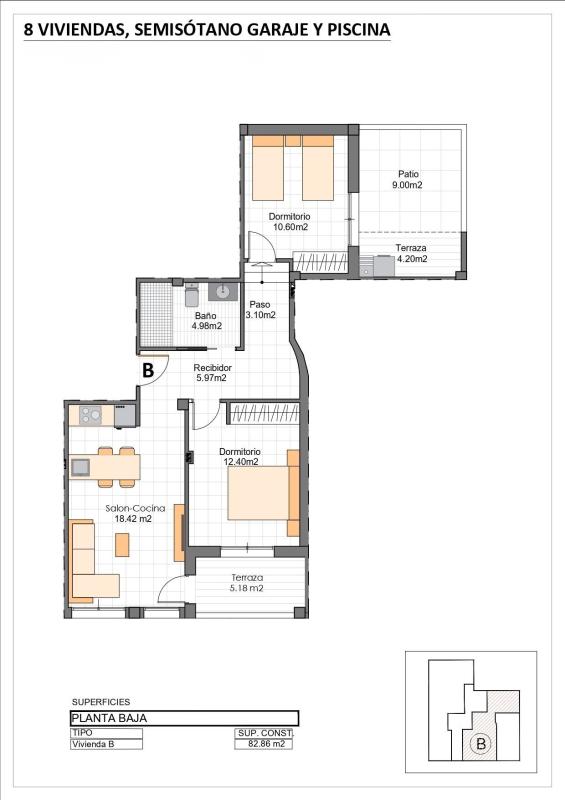 apartment te koop in Mazarrón | 2 slaapkamers H490898