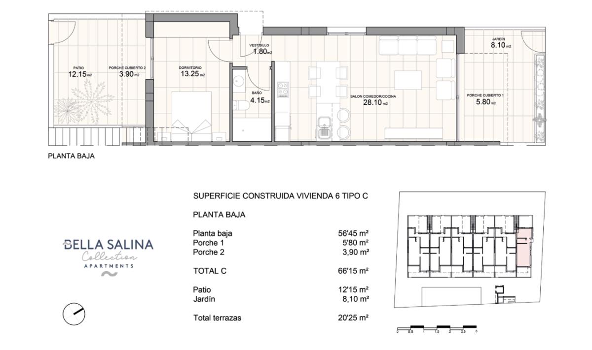 apartment te koop in Pilar de la Horadada | 1 slaapkamers H488054
