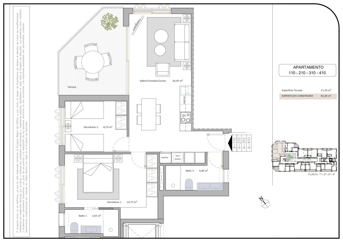 apartment te koop in San Pedro del Pinatar | 1 slaapkamers H479080