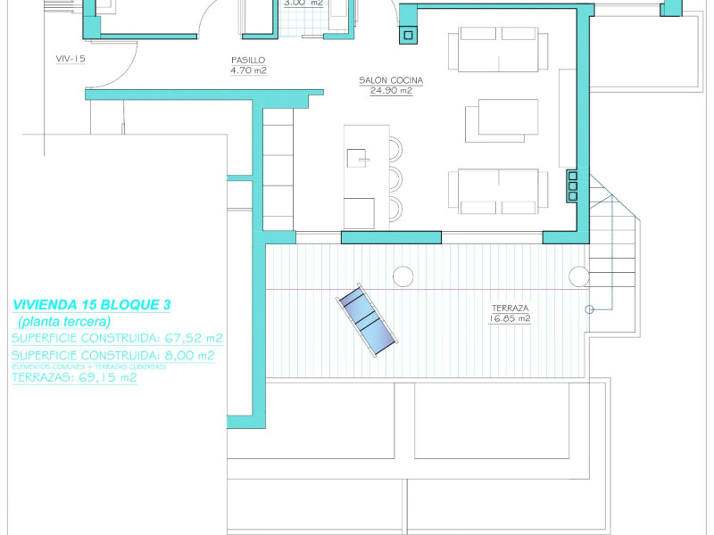 apartment te koop in Torre-Pacheco | 2 slaapkamers H25769