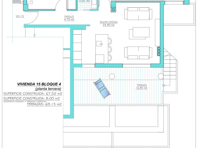 apartment te koop in Torre-Pacheco | 2 slaapkamers H25769