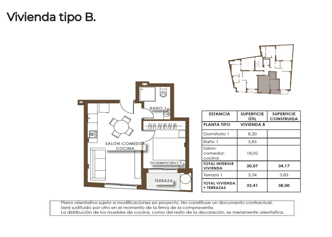 apartment te koop in Torrevieja | 1 slaapkamers H419748