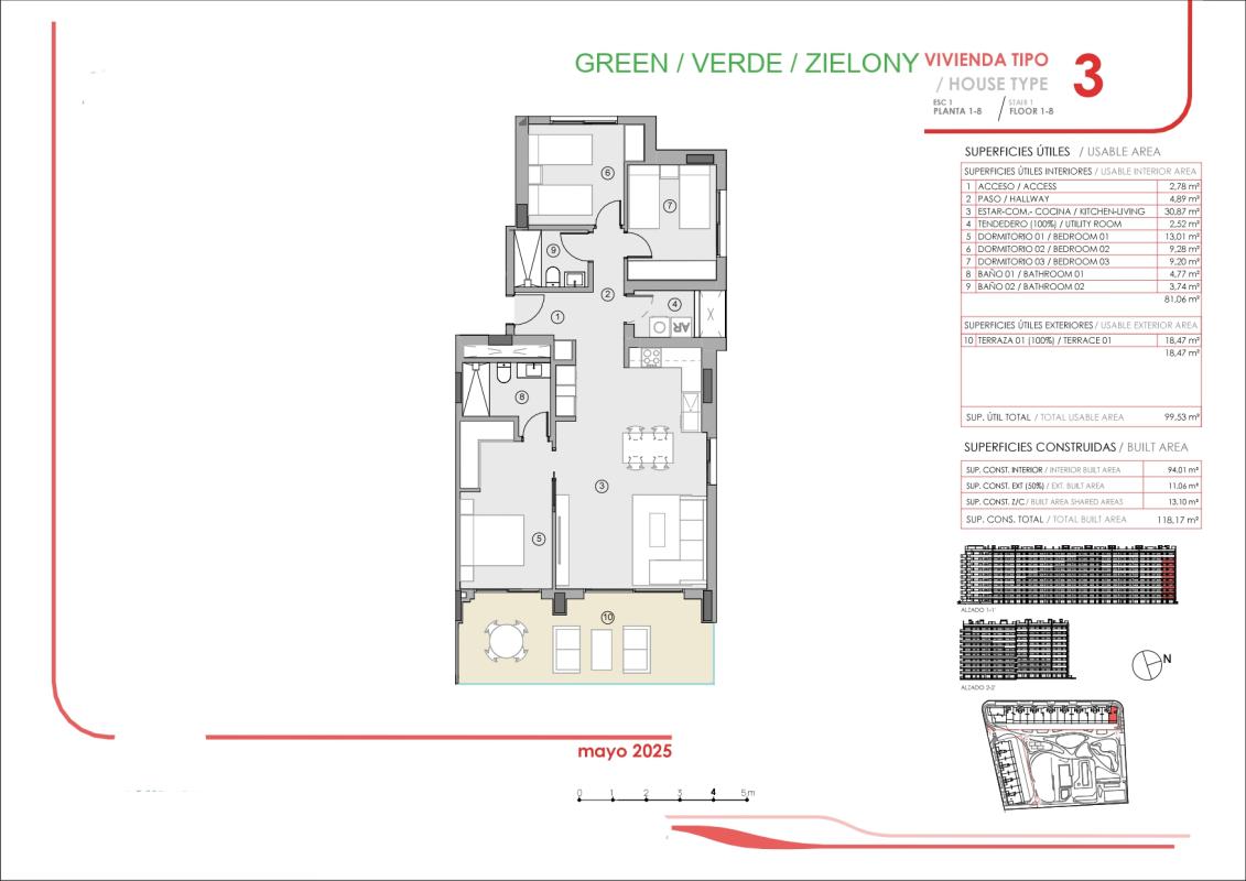 apartment te koop in Torrevieja | 3 slaapkamers H469323