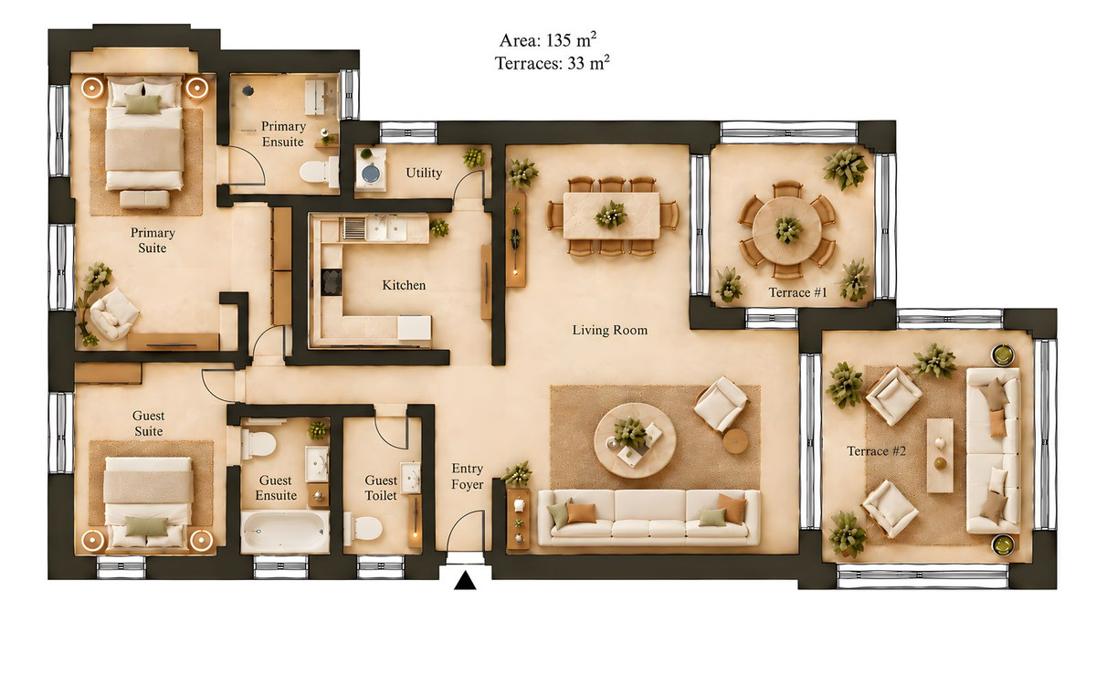 Appartement te koop in Bahía de Marbella | 3 slaapkamers H5498293
