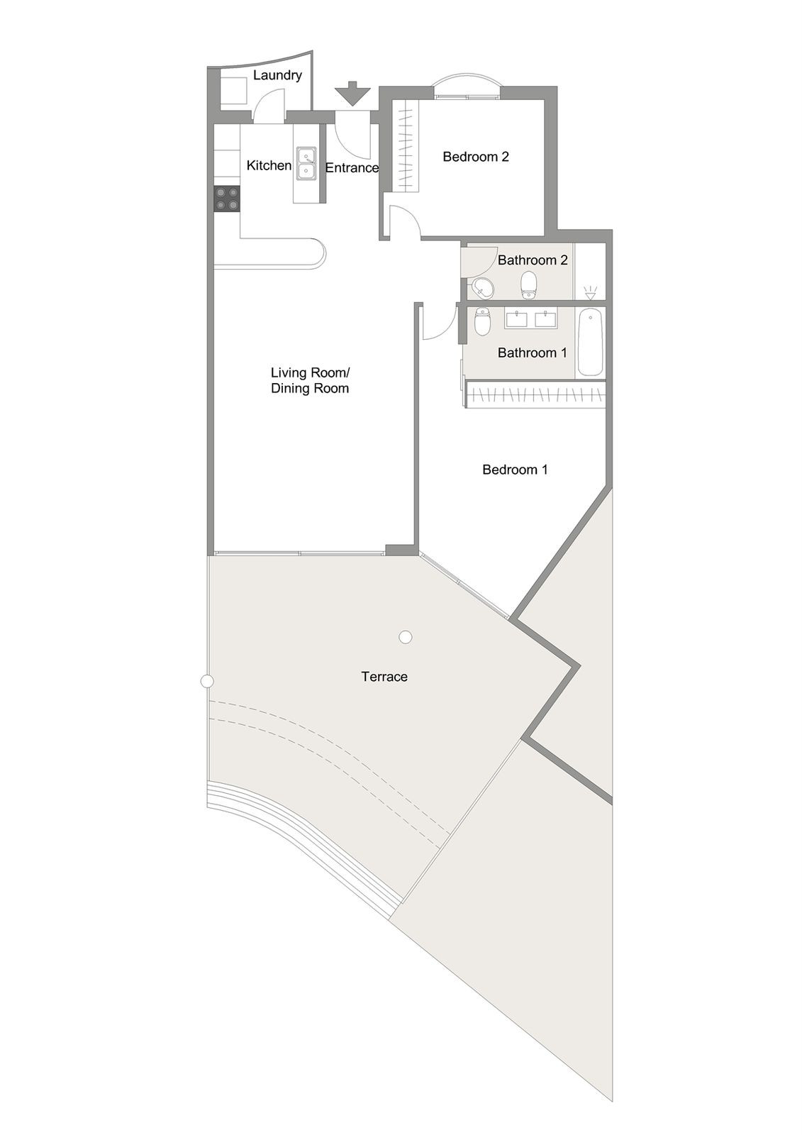 Appartement te koop in Higueron | 2 slaapkamers H5015182