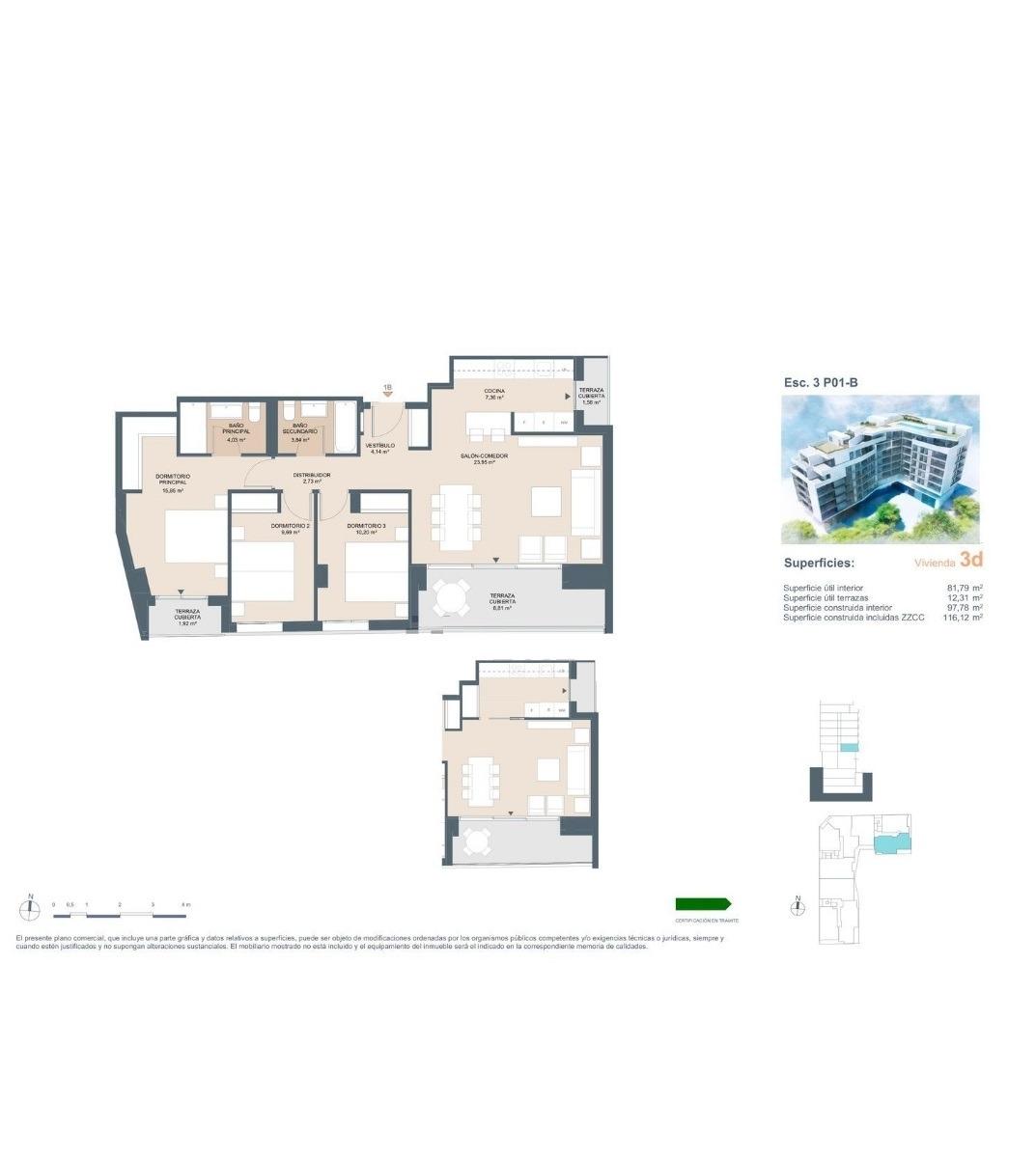 apartment te koop in Alicante | 3 slaapkamers H0306