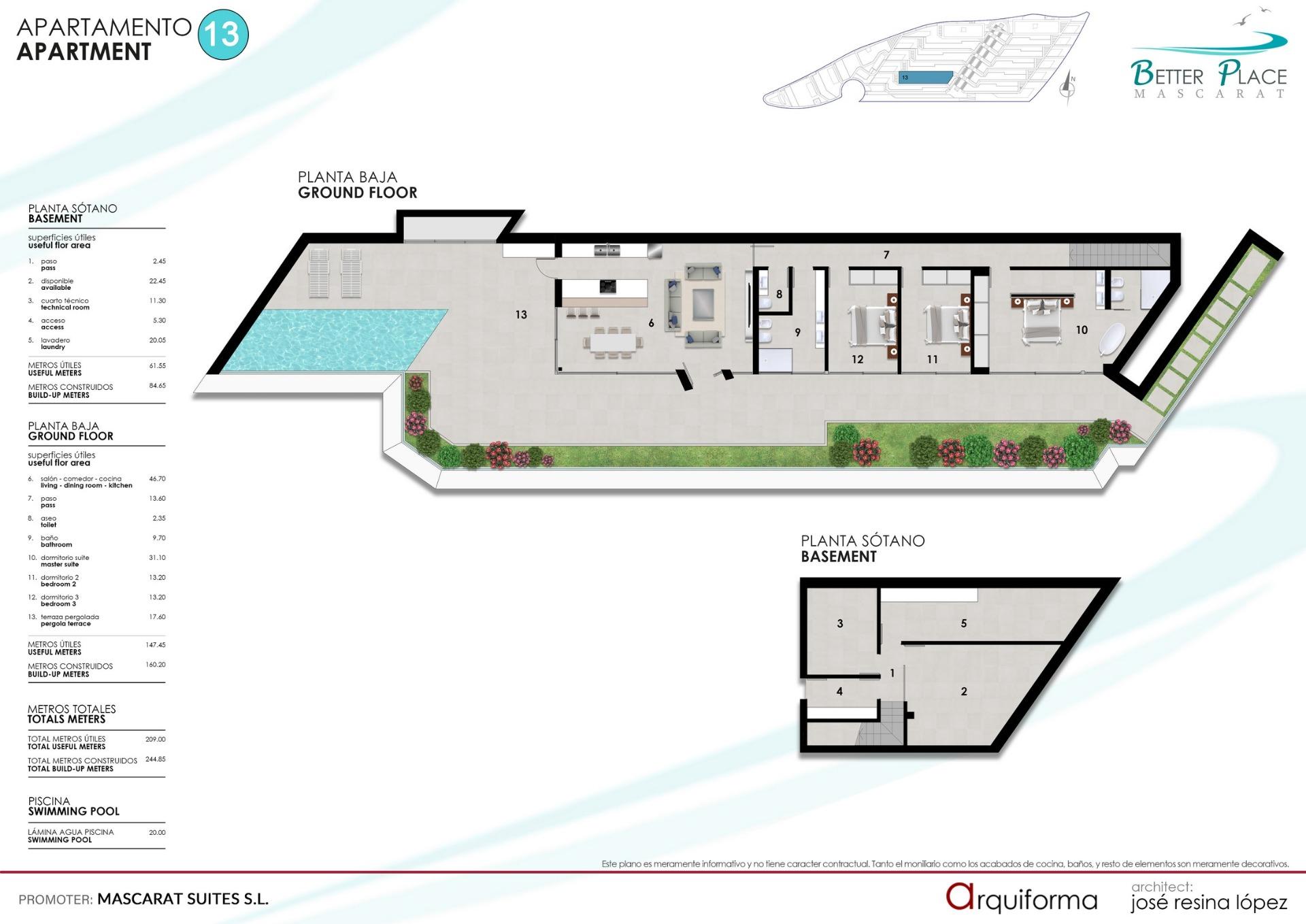 Appartement te koop in Calpe | 3 slaapkamers H9171