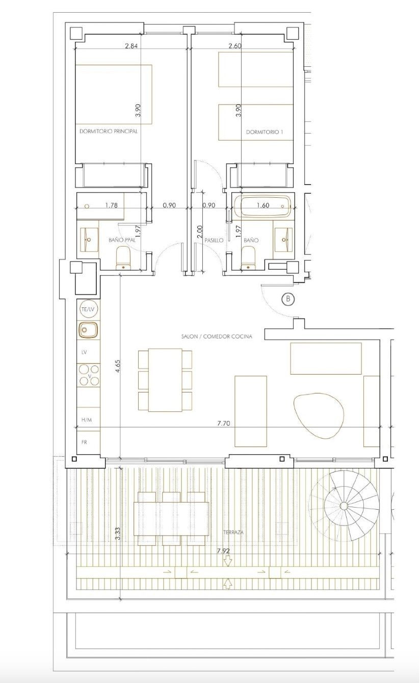 Penthouse te koop in Cancelada | 2 slaapkamers H5192812