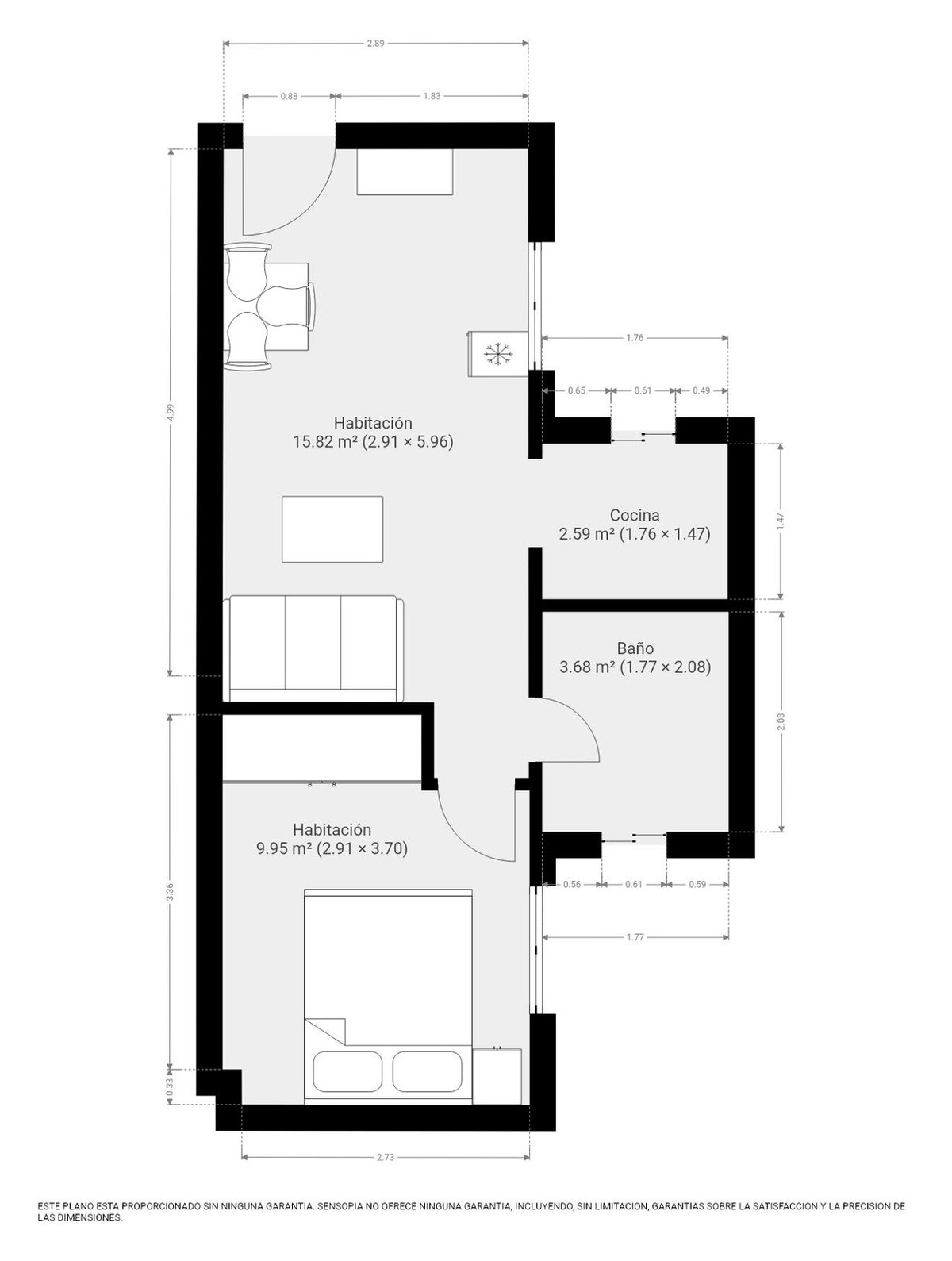 Appartement te koop in Centro Histórico | 1 slaapkamers H5142502