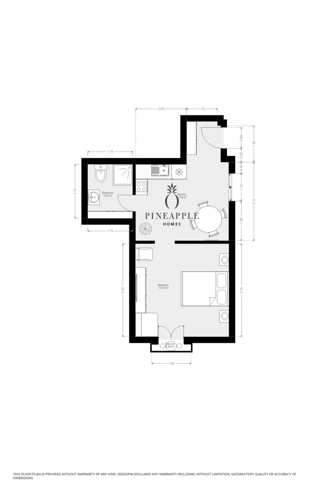 Appartement te koop in Centro Histórico | 1 slaapkamers H5295970