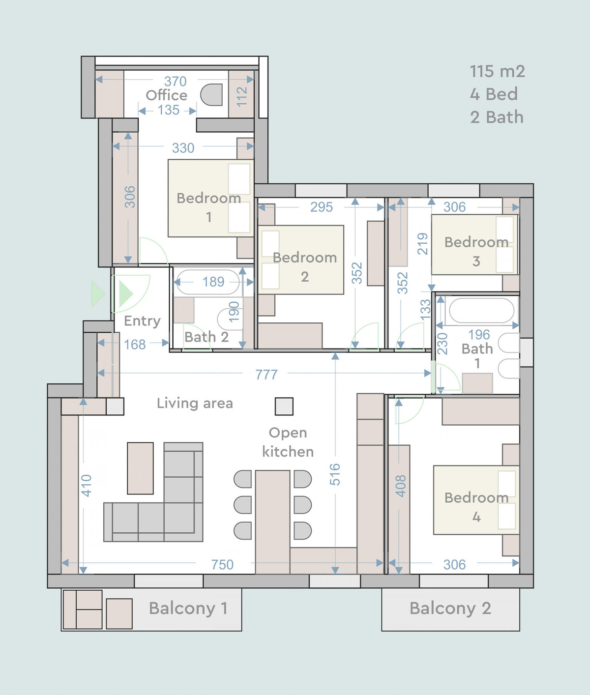 Tussenverdieping Appartement in El Coto-32