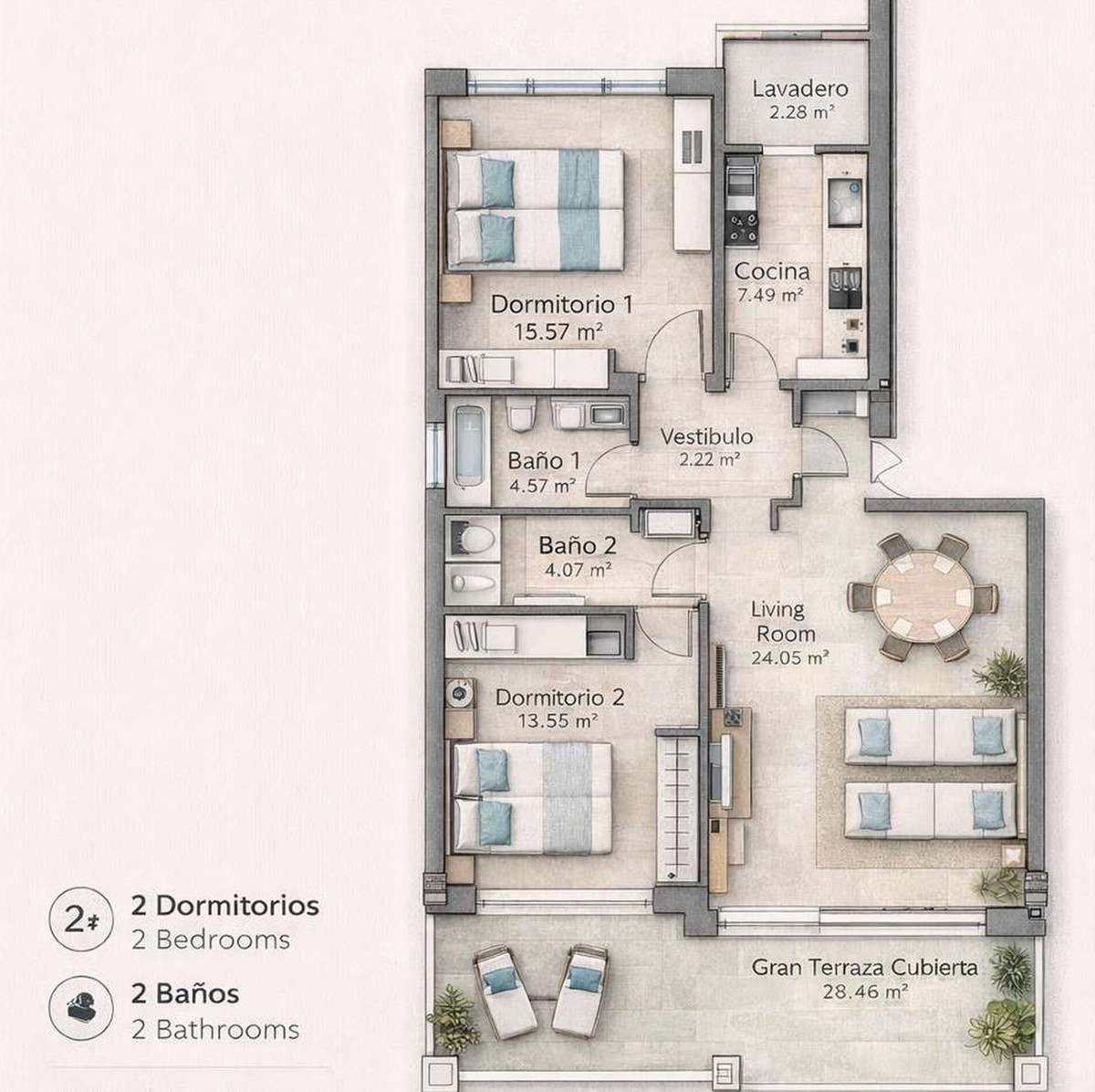 Appartement te koop in Estepona | 2 slaapkamers H5337295