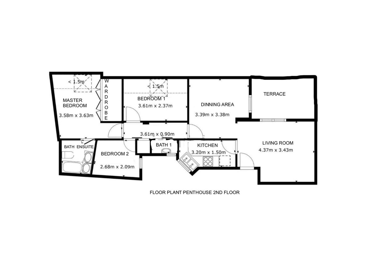 Penthouse te koop in Estepona | 3 slaapkamers H5432038