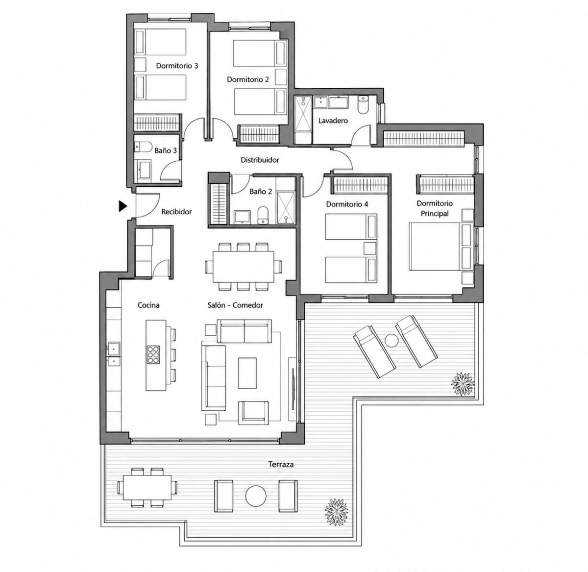 Appartement te koop in Estepona | 4 slaapkamers H5529979