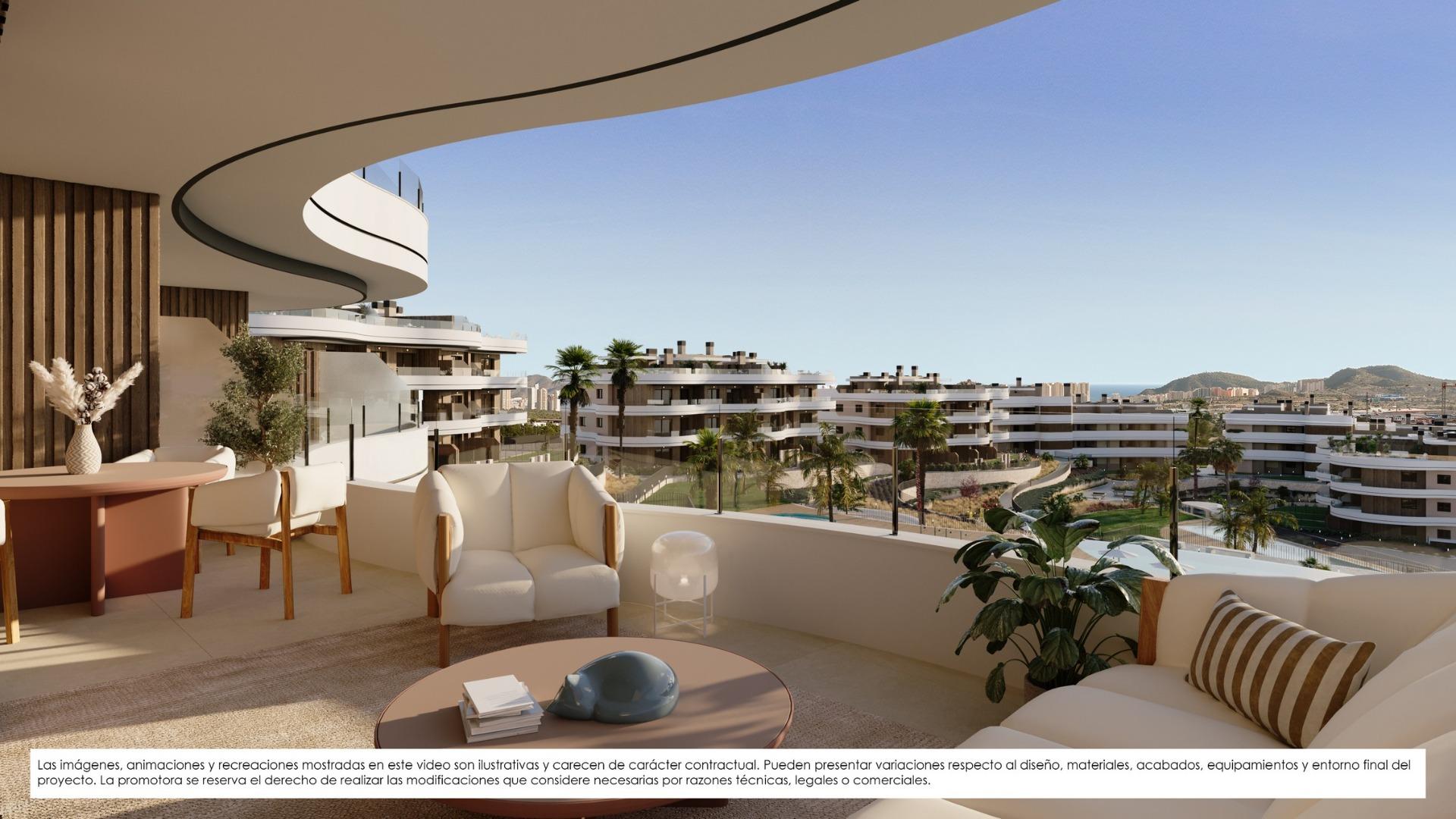 Appartement te koop in Finestrat | 2 slaapkamers H1612