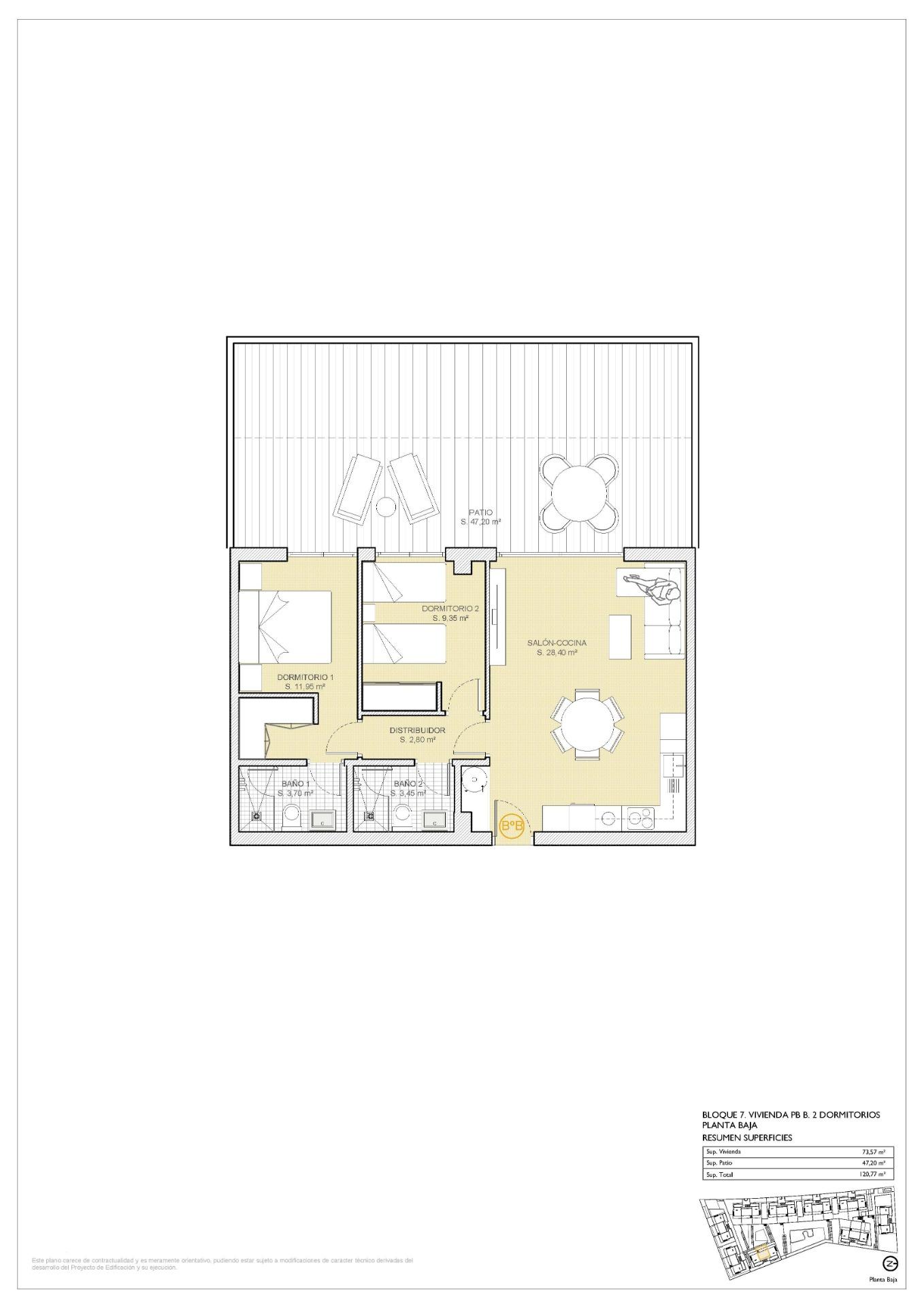 Appartement te koop in Finestrat | 2 slaapkamers H7091