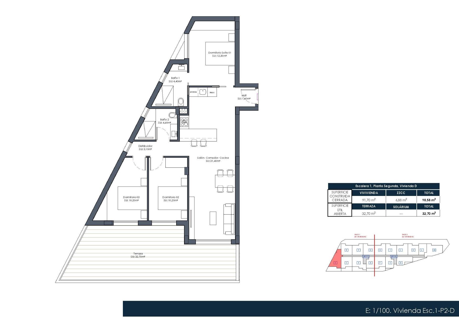 Appartement te koop in Formentera del Segura | 3 slaapkamers H10073