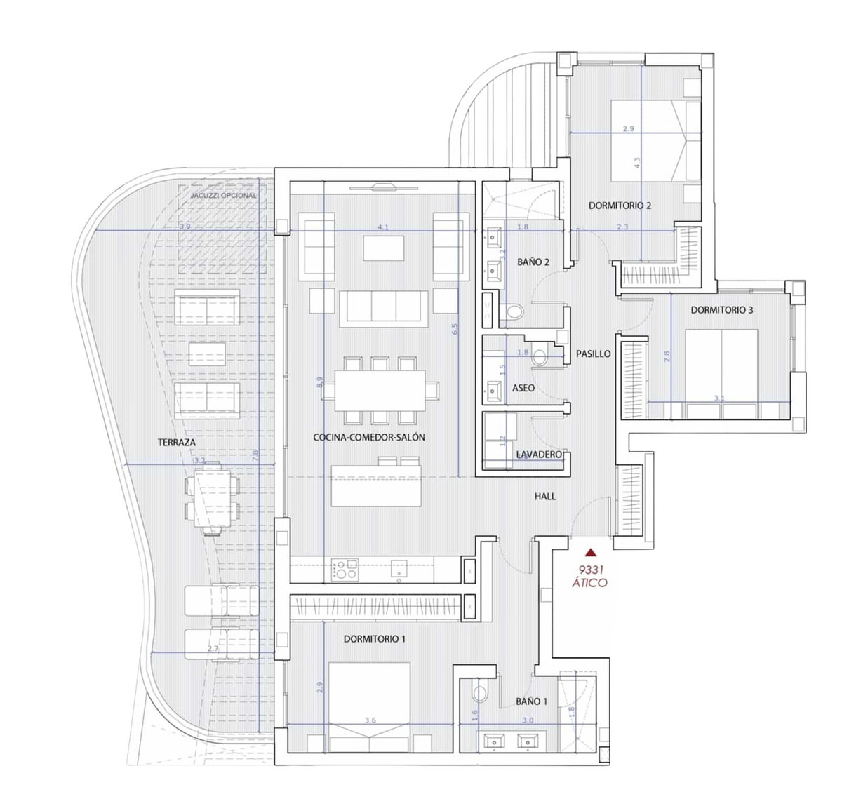 Penthouse te koop in Fuengirola | 3 slaapkamers H5327515