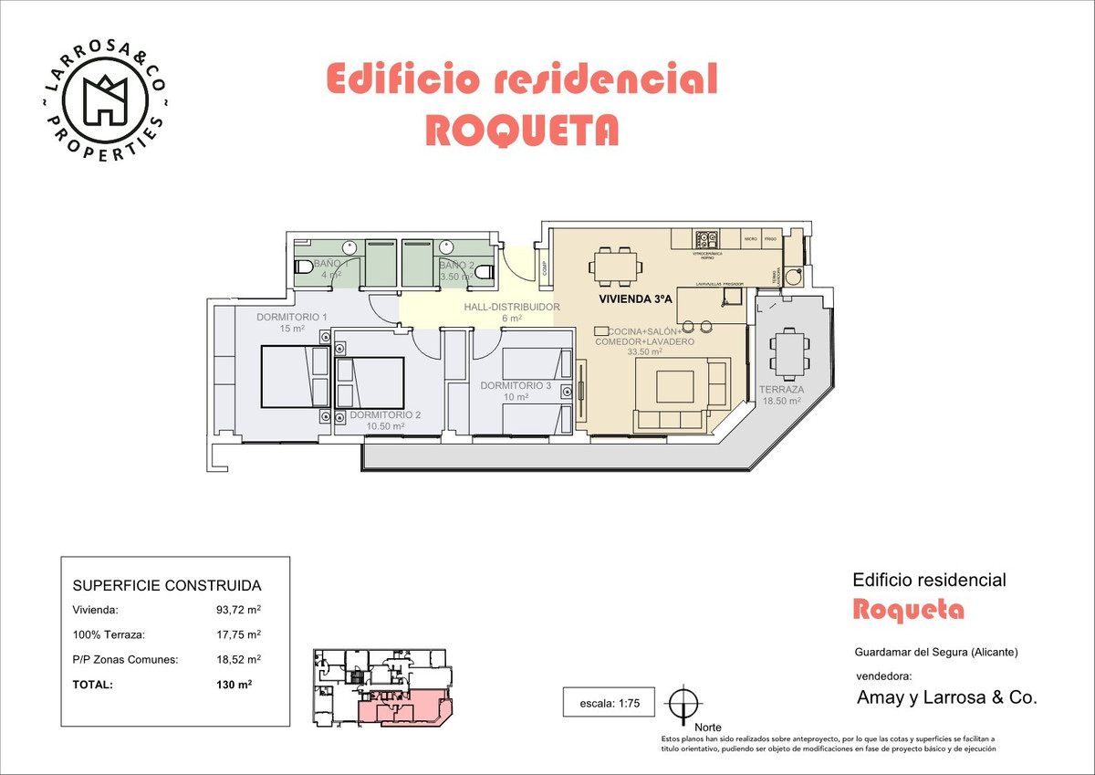 Appartement te koop in Guardamar del Segura | 3 slaapkamers H5293252