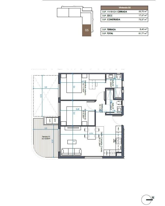 Appartement te koop in Guardamar del Segura | 2 slaapkamers H9092