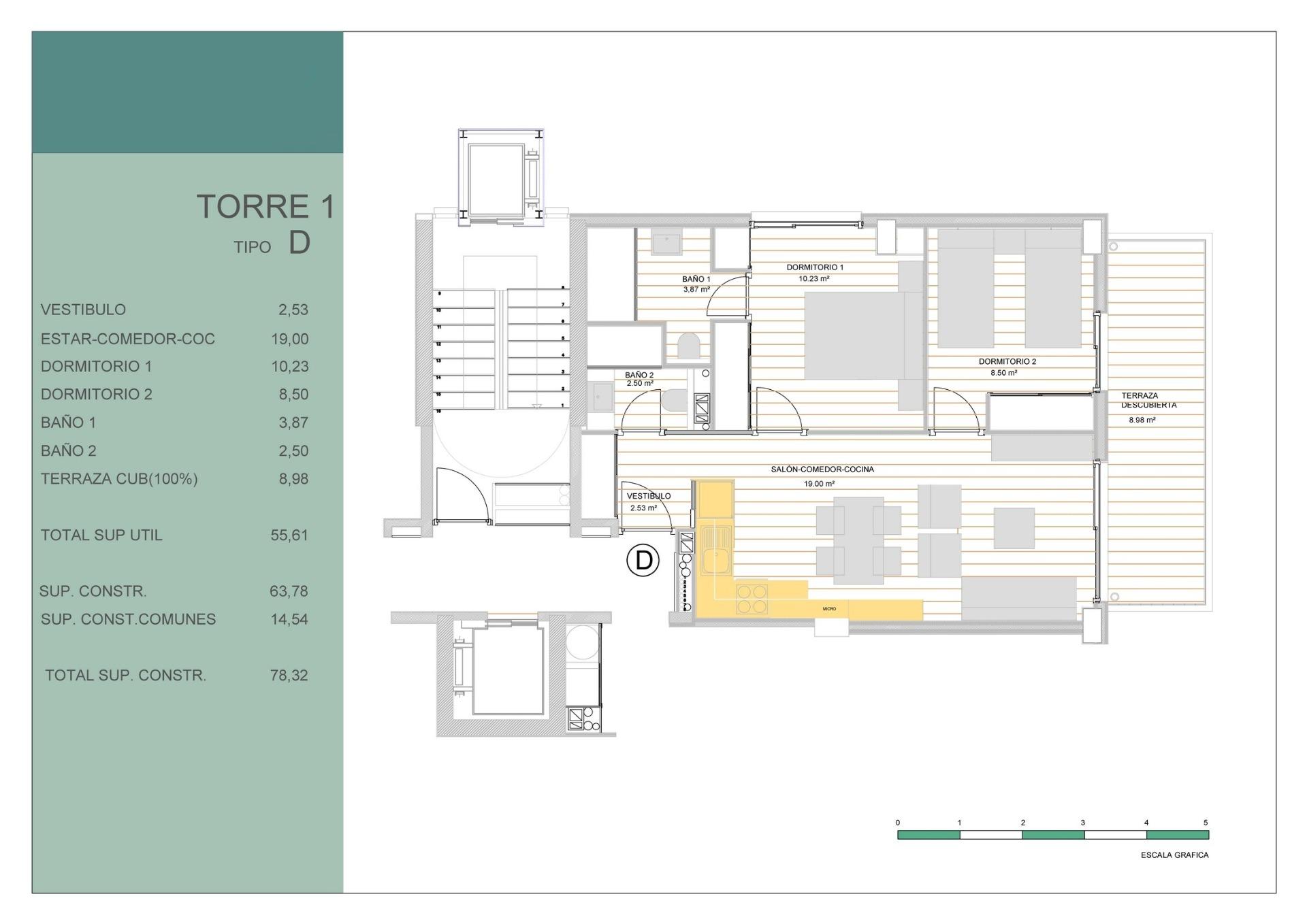 Appartement te koop in Guardamar del Segura | 2 slaapkamers H9718