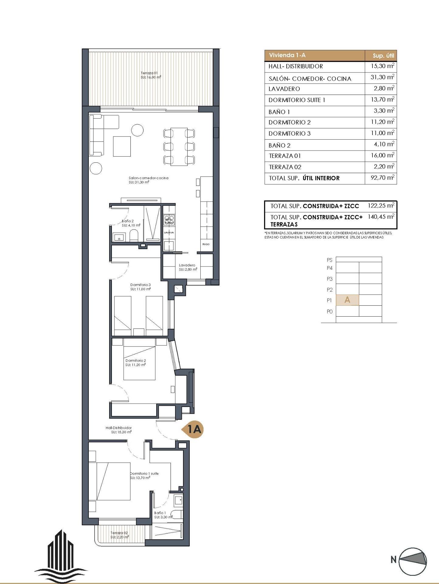 Appartement te koop in Guardamar del Segura | 3 slaapkamers H9905