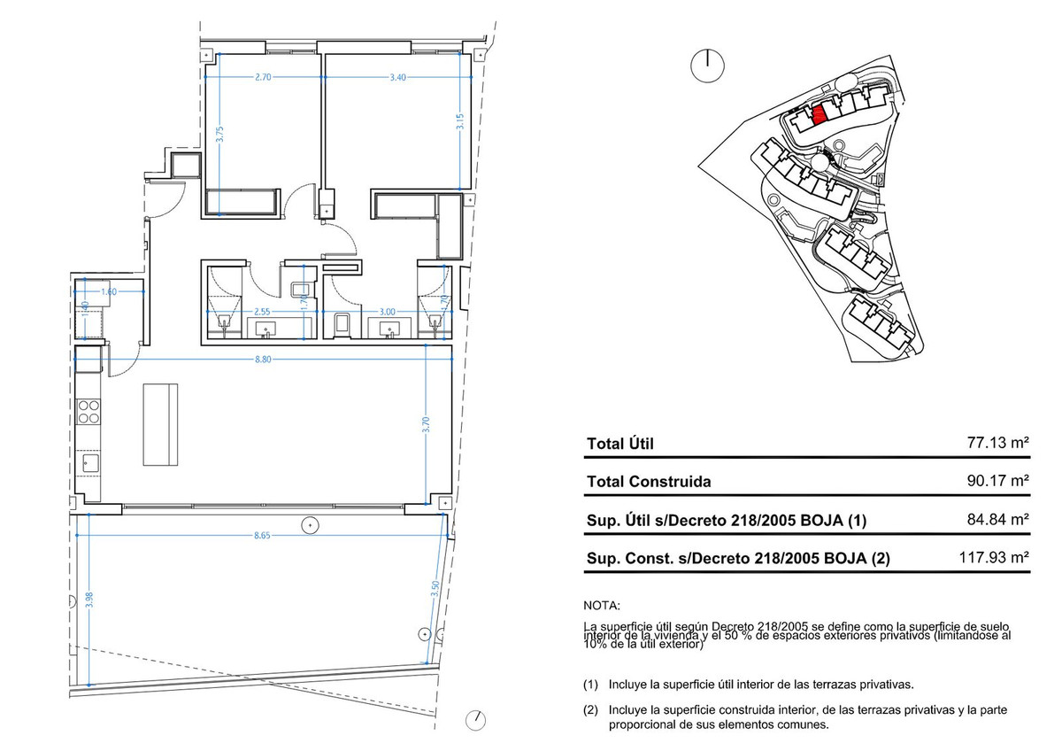 Appartement te koop in Higueron | 2 slaapkamers H5131534