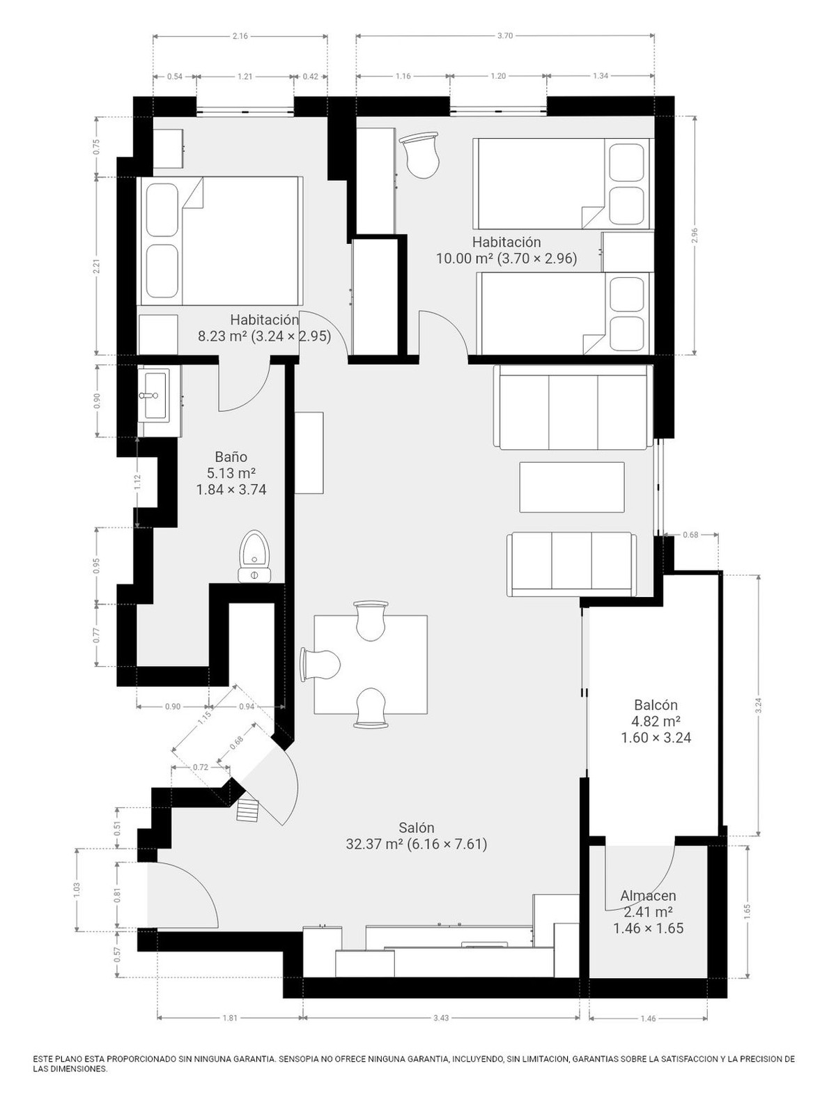 Tussenverdieping Appartement in Huelin-42