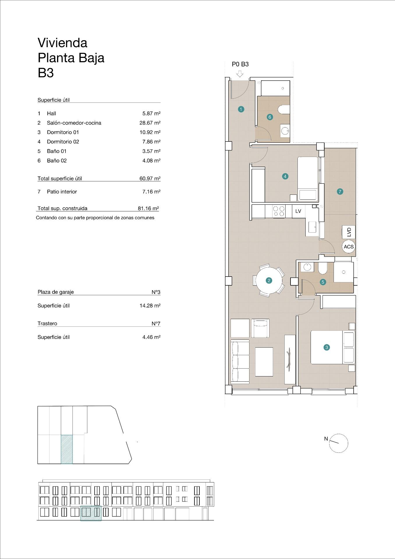 Apartment te koop in Jacarilla | 2 slaapkamers H8786