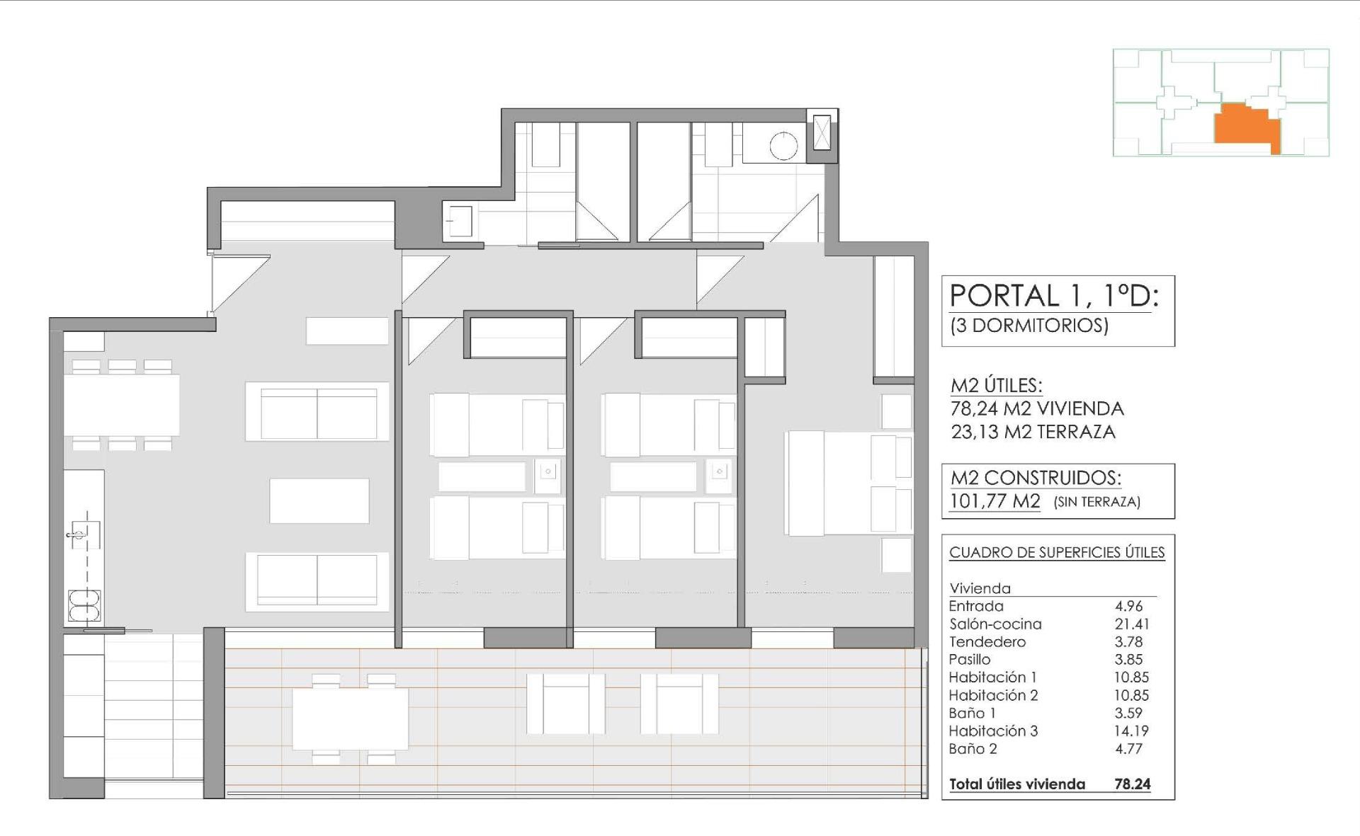 Appartement te koop in Jávea Xàbia | 3 slaapkamers H1482