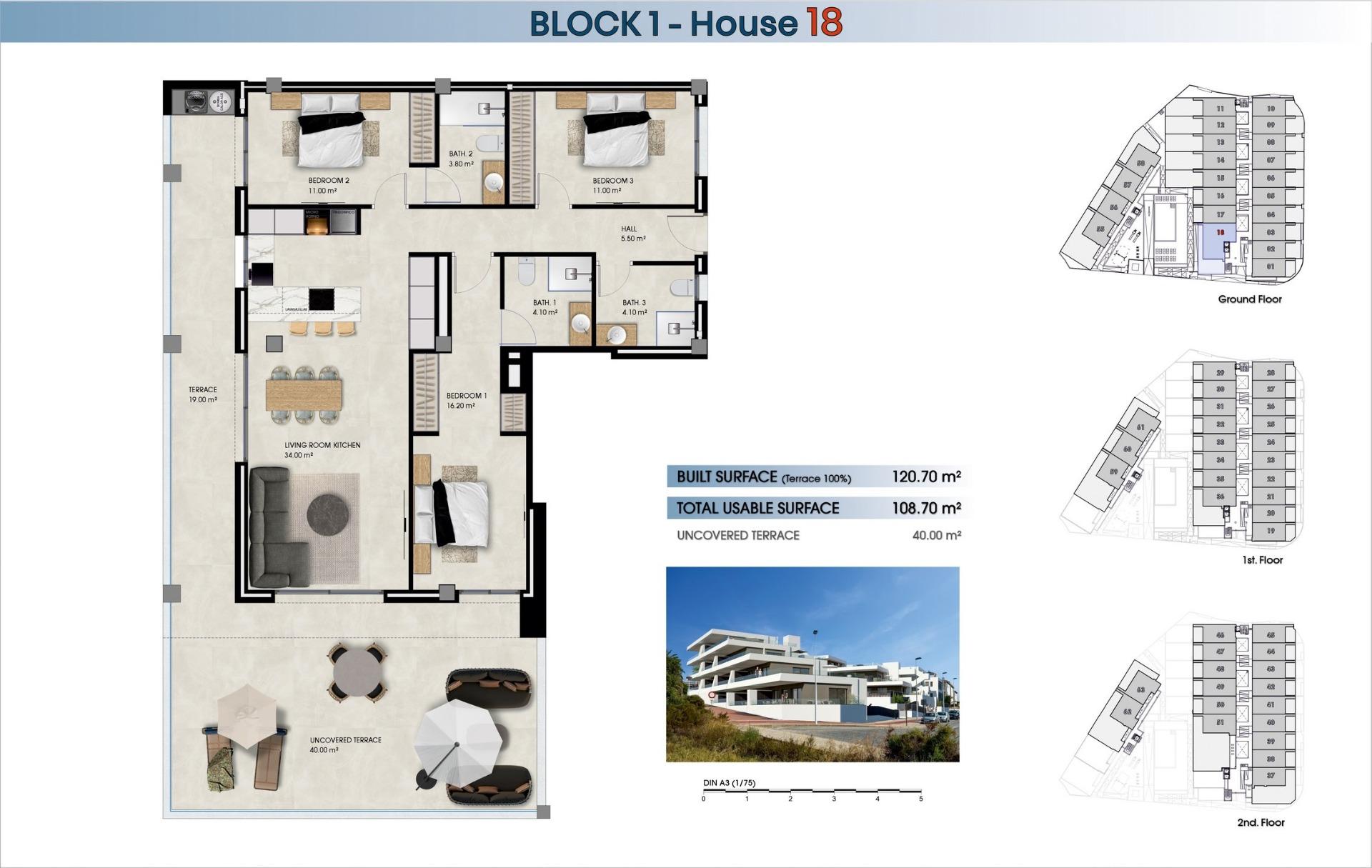 Appartement te koop in La Marina | 3 slaapkamers H9384