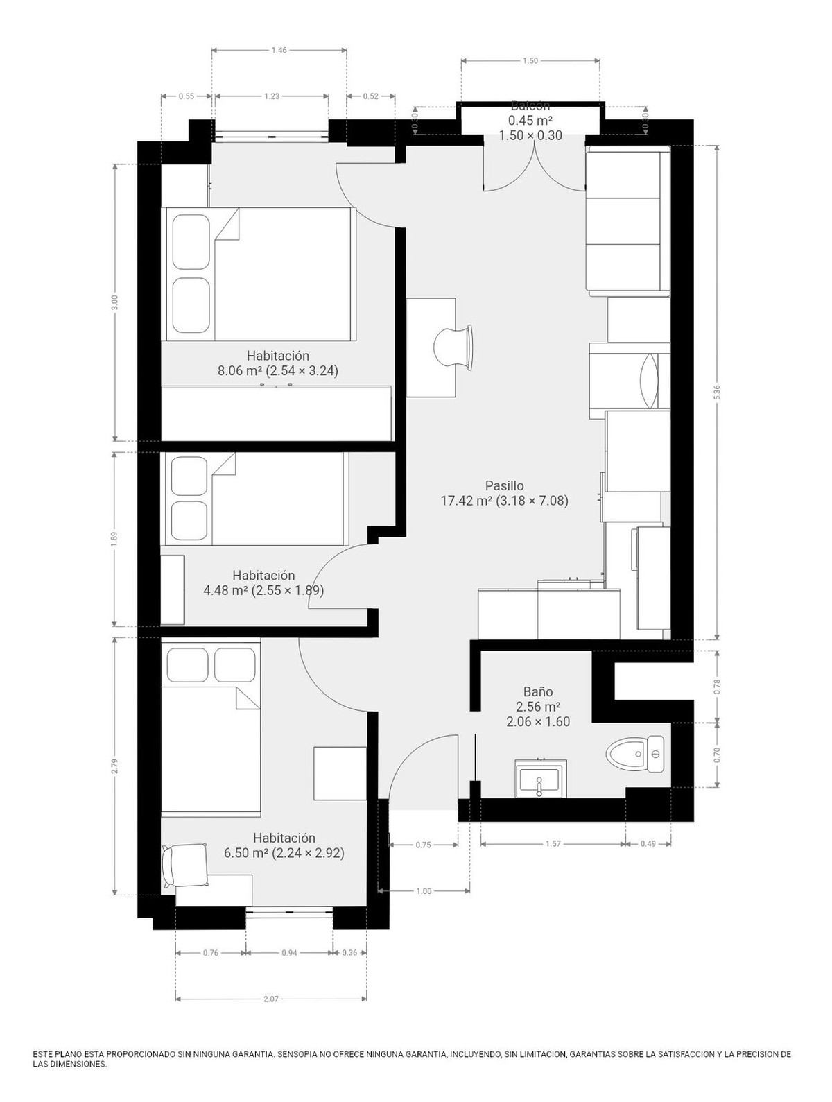 Tussenverdieping Appartement in La Merced-25