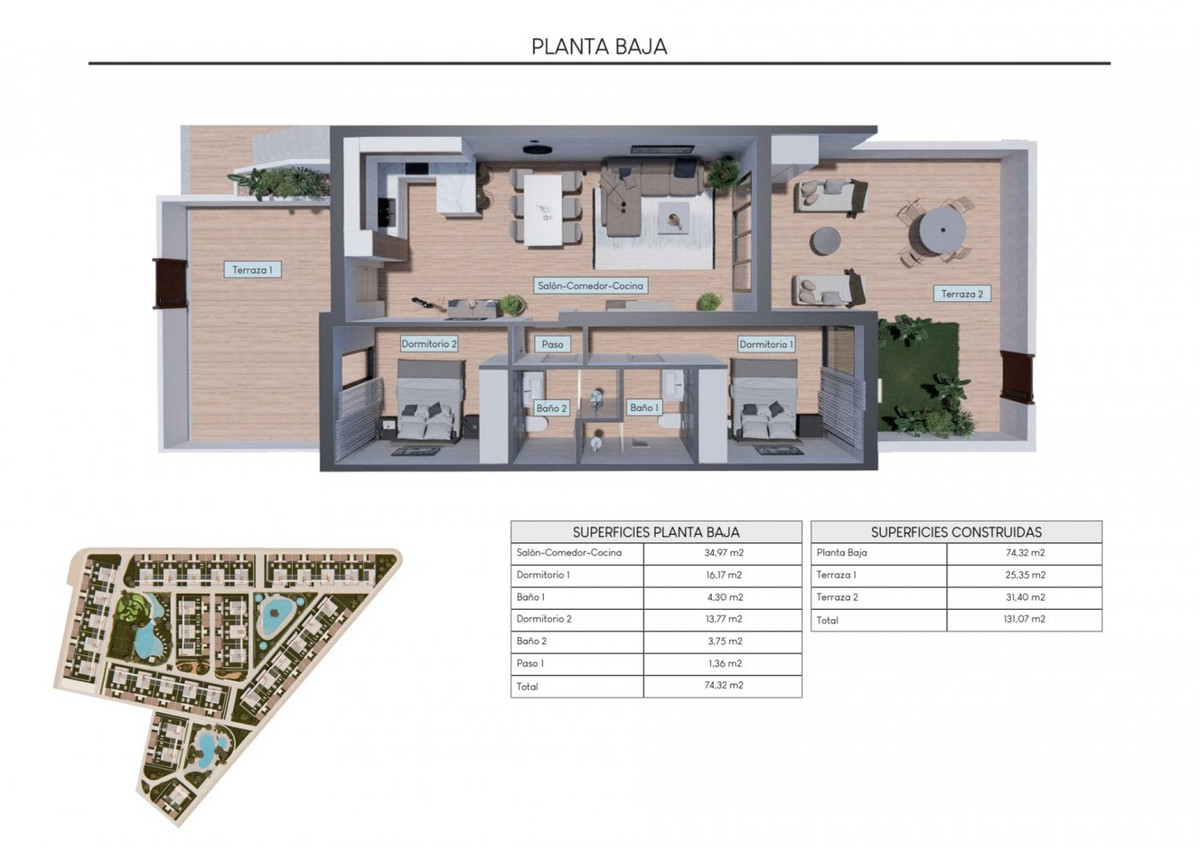 Appartement te koop in Los Balcones | 2 slaapkamers H5481031