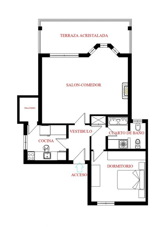 Appartement te koop in Marbella | 1 slaapkamers H5293315