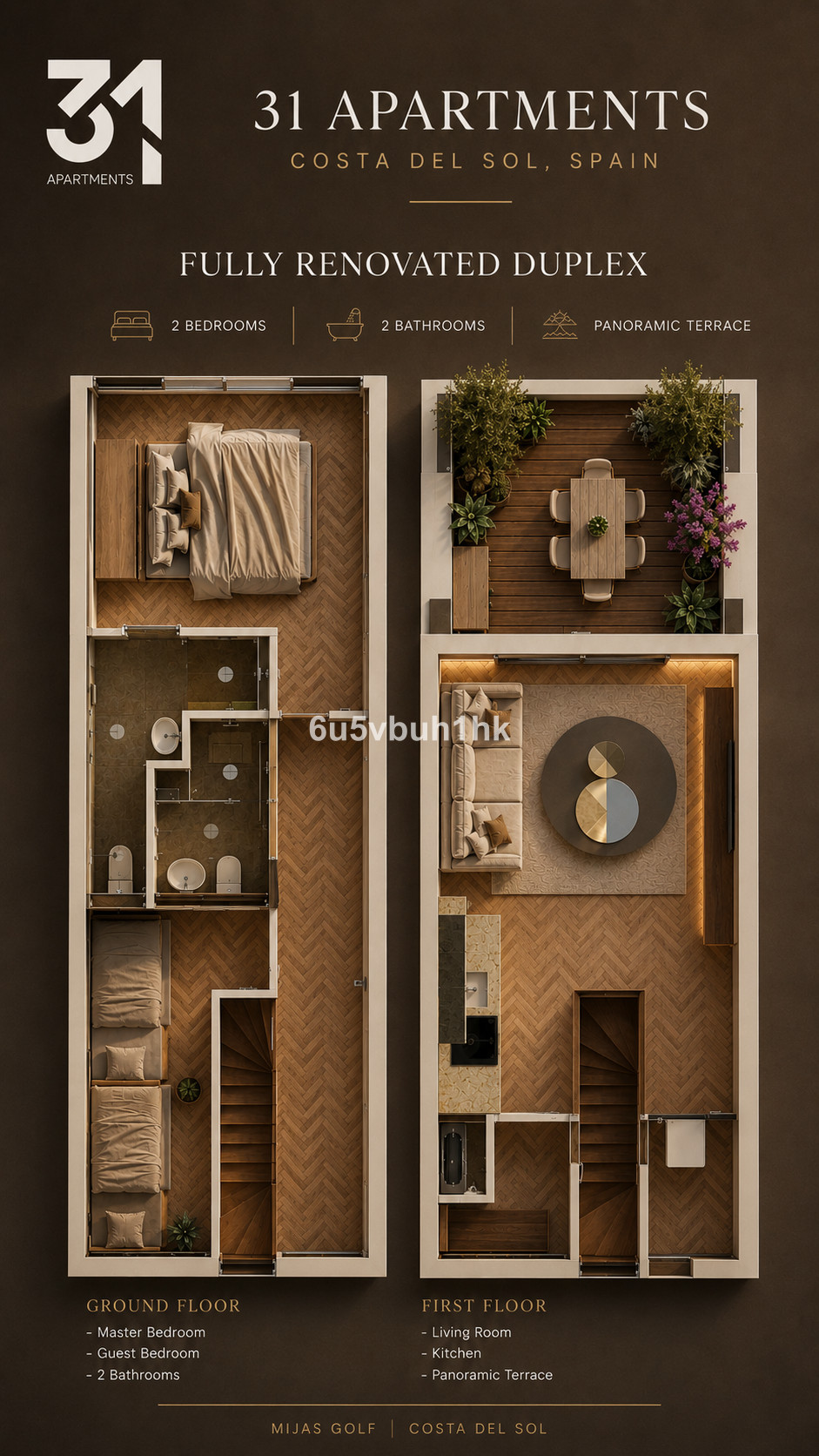 Duplex te koop in Mijas Costa | 2 slaapkamers H5424886