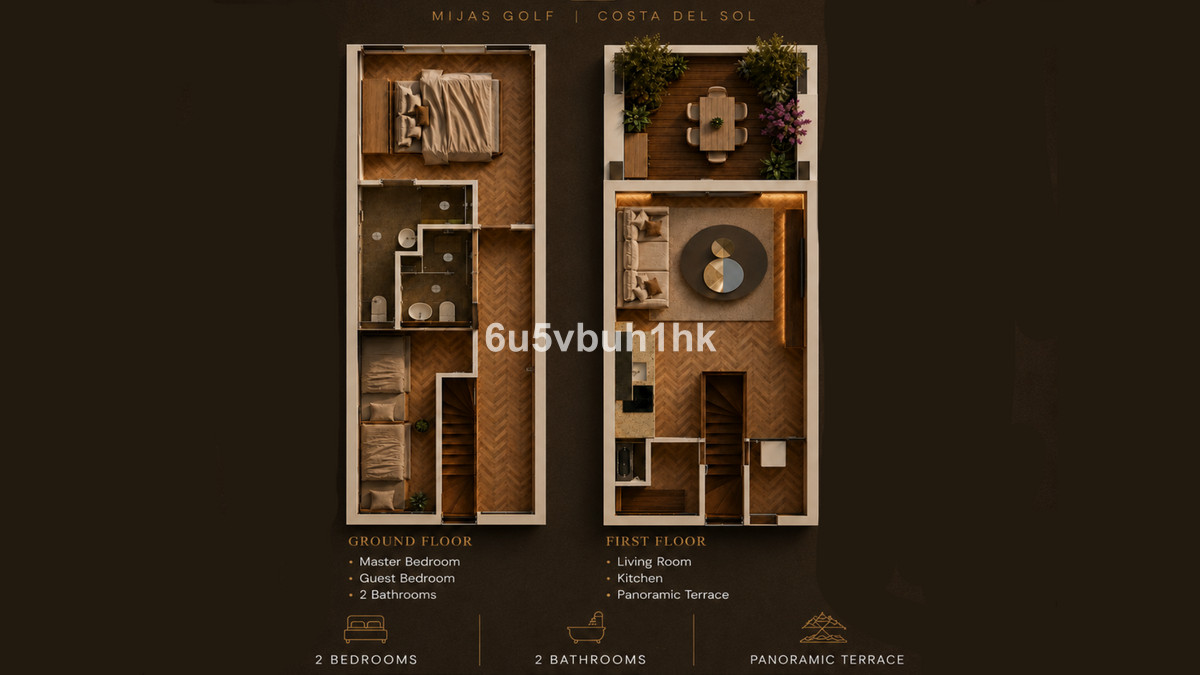 Duplex te koop in Mijas Costa | 2 slaapkamers H5424886