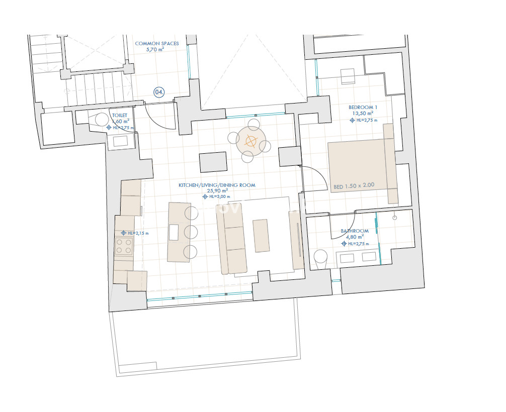 Appartement te koop in Málaga | 1 slaapkamers H5199610