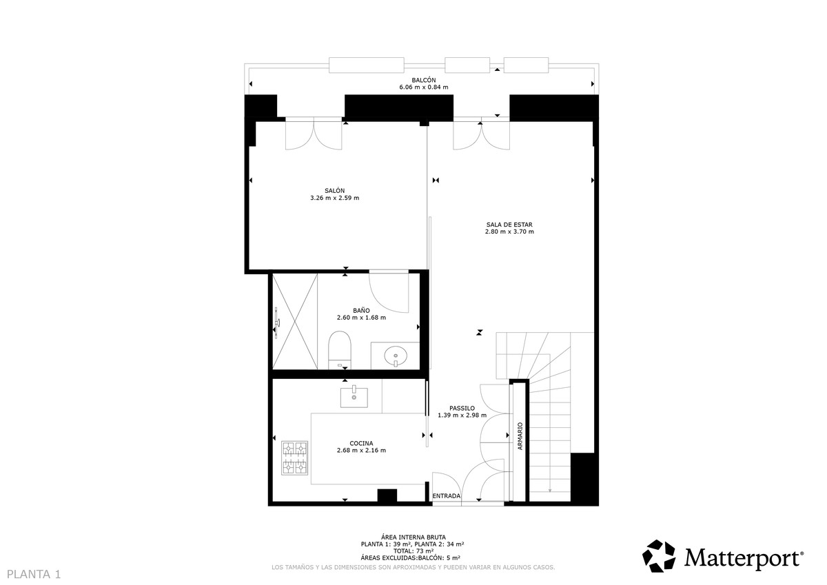 Duplex te koop in Centro Histórico | 1 slaapkamers H5252722