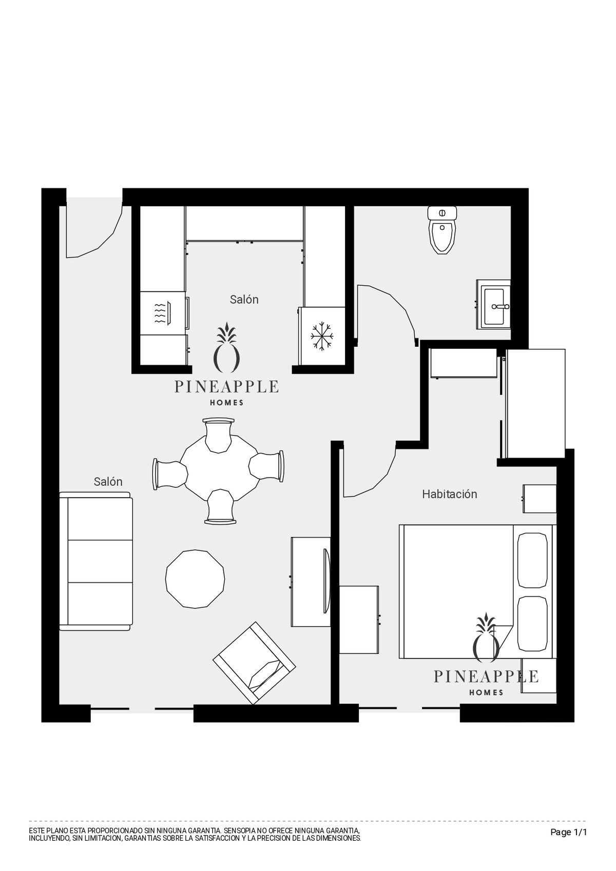 Appartement te koop in Málaga | 1 slaapkamers H5514718