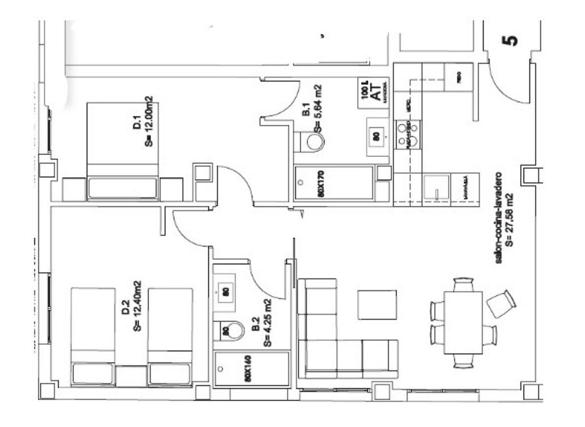 Appartement te koop in Málaga | 2 slaapkamers H5523184