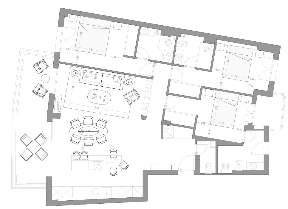 Tussenverdieping Appartement in Málaga Centro-32