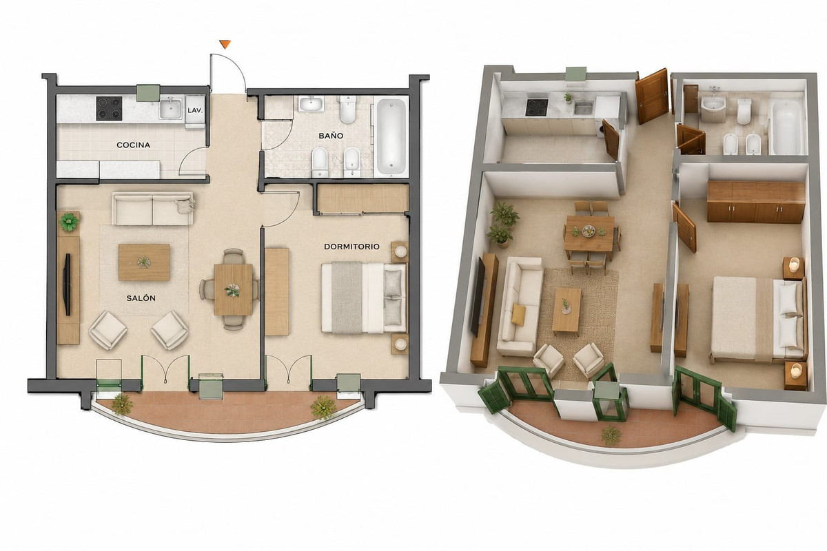Appartement te koop in Málaga Centro | 1 slaapkamers H5517190