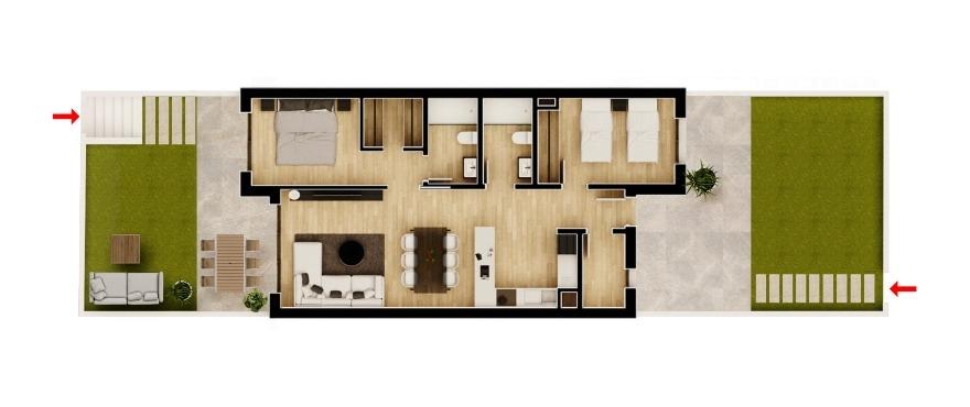 Appartement te koop in Monforte del Cid | 2 slaapkamers H9082