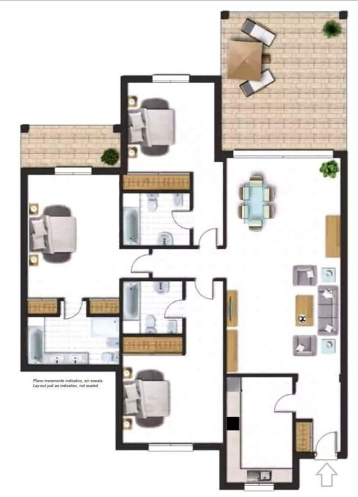 Tussenverdieping Appartement in Monte Halcones-31