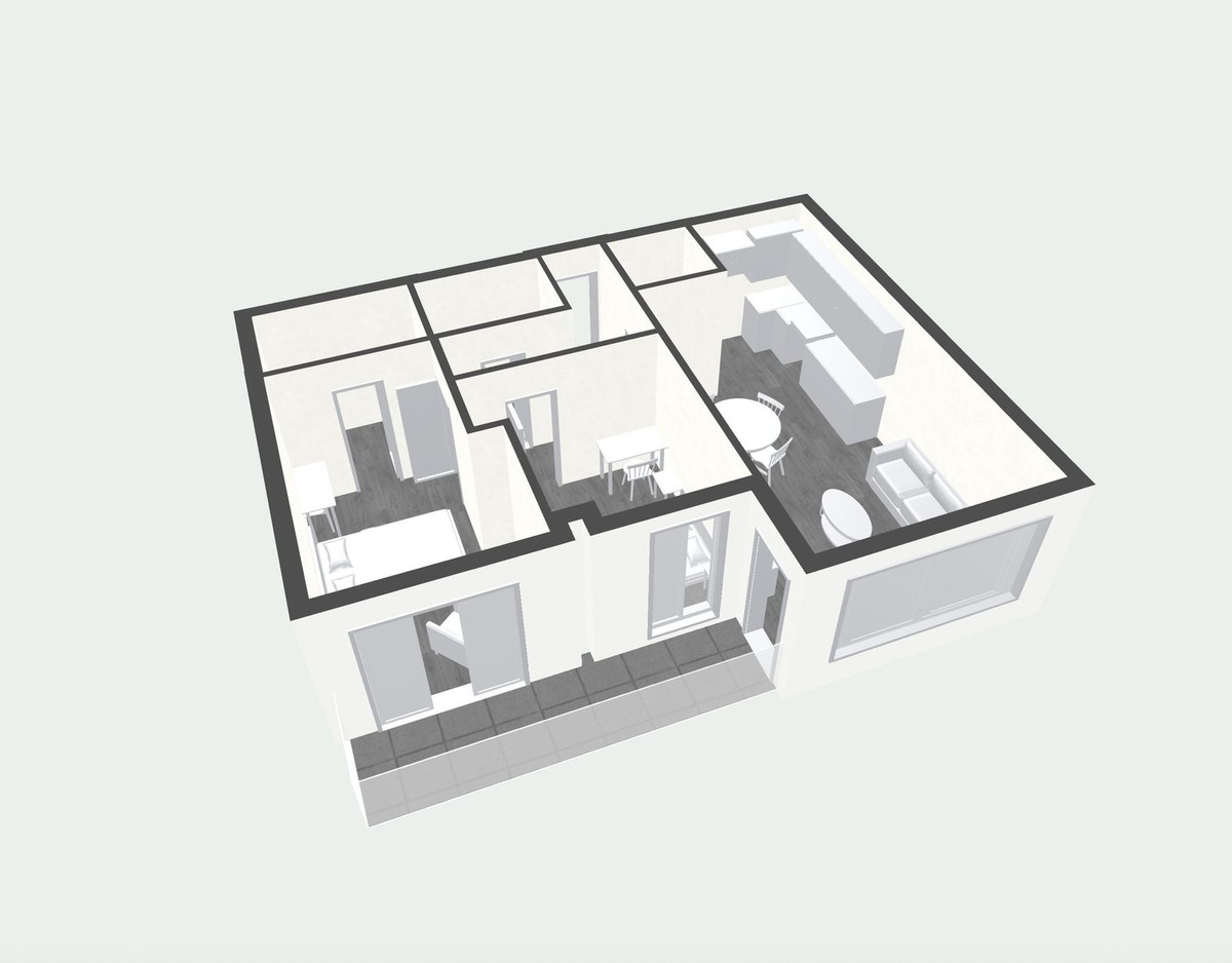 Tussenverdieping Appartement in Perchel Norte-61