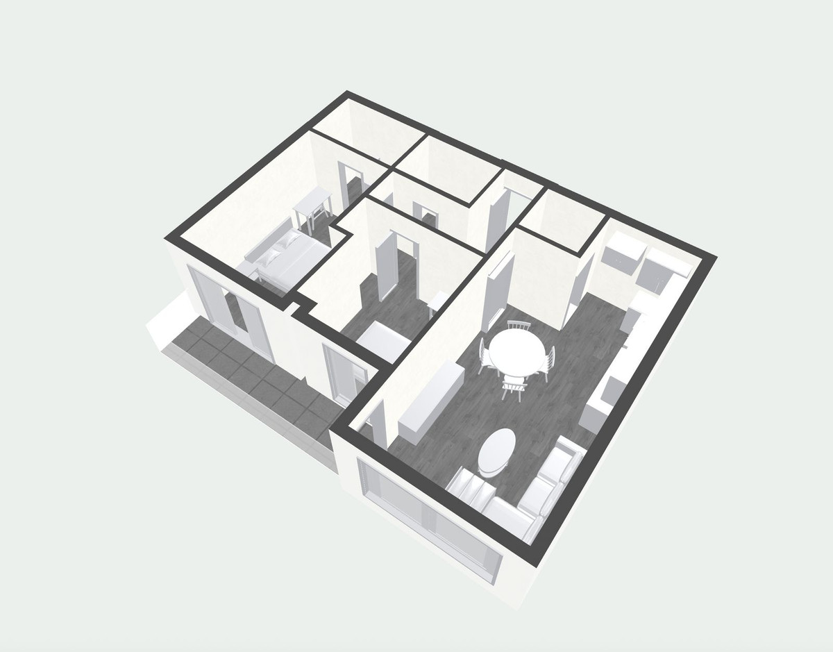 Tussenverdieping Appartement in Perchel Norte-63